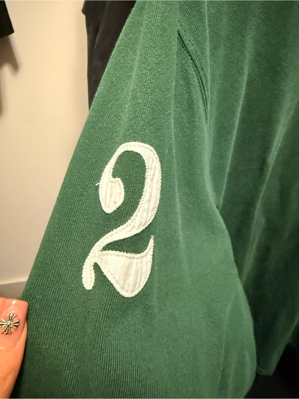 Polo by Ralph Lauren Green Rugby Shirt with Yellow Pony - Picture 2 of 4